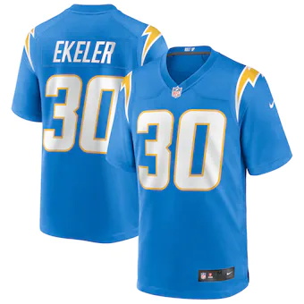 mens nike austin ekeler powder blue los angeles chargers ga